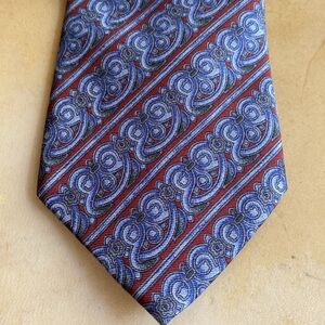 Vintage Metropolitan Museum of Art Silk Necktie Paisley Art Deco Nouveau